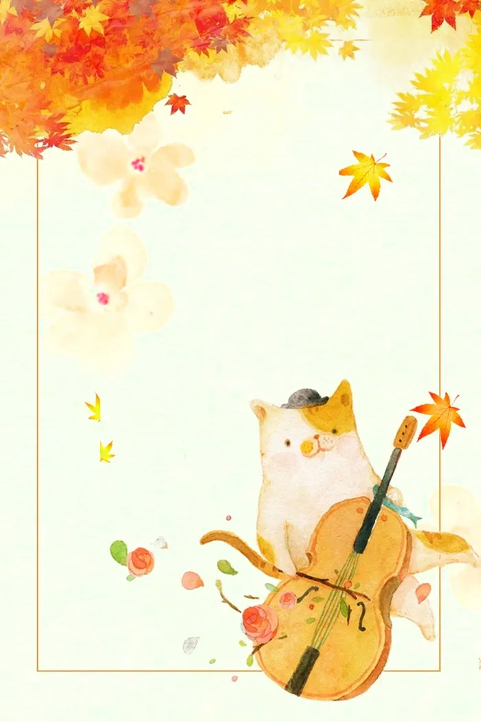 秋天清新营销背景元素psd模版下载