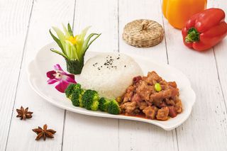 辣子鸡丁餐饮快餐盖浇饭产品成品高清大图