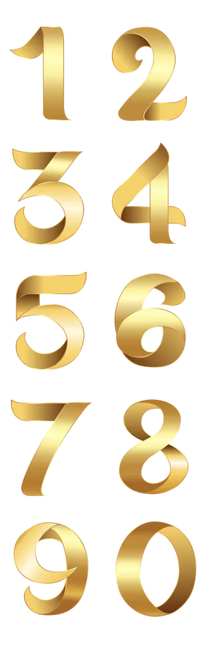 金子数字素材免扣