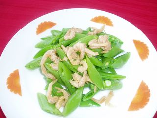 0711a-983蜜豆拌虾干 16元