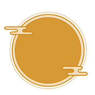 中国风中式传统祥云图案国潮古风边框云纹装饰元素PNG免抠素材图