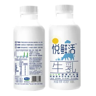 君乐宝悦鲜活2超市商品白底图免抠实物摄影png格式图片透明底