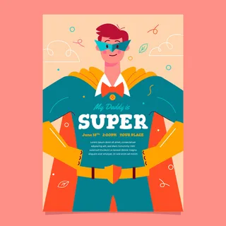 爸爸是超人海报