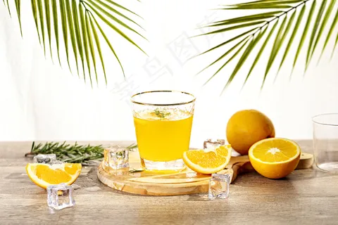 清爽夏日夏天饮品摄影照片