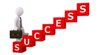 成功阶梯道路卡通少儿兴趣班