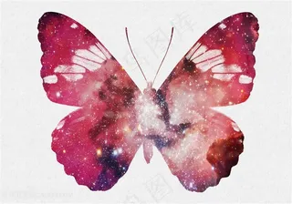 蝴蝶动物剪影高清