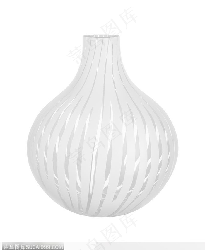 玻璃艺术-白色的玻璃花瓶