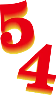 54青年节海报立体文字