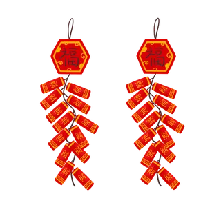 红色烟花爆竹免扣素材