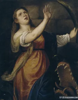 唯美女性与野兽油画 唯美女性与野兽油画