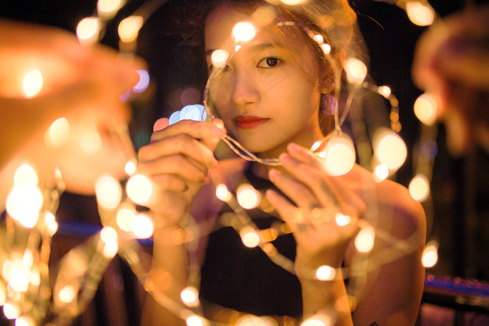 清新唯美可爱的女孩摄影图片