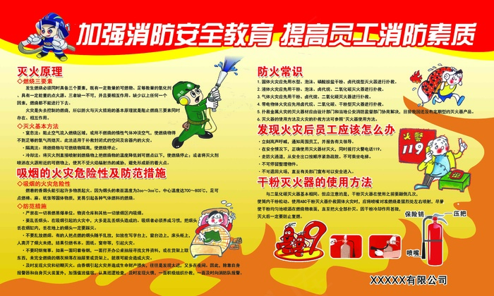 加强消防安全教育 提高员工消防素质