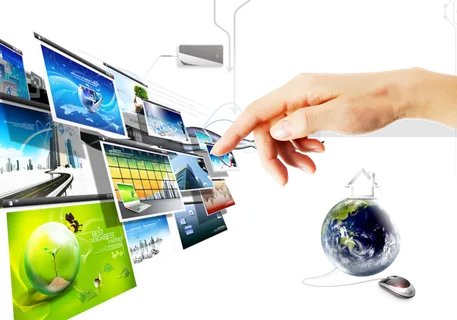 点击相片墙科技感科技kv主视觉