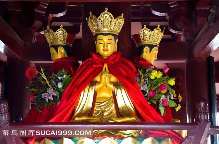 苏州寒山寺菩萨雕塑素材