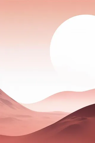 粉色简约扁平山脉渐变传统海报背景