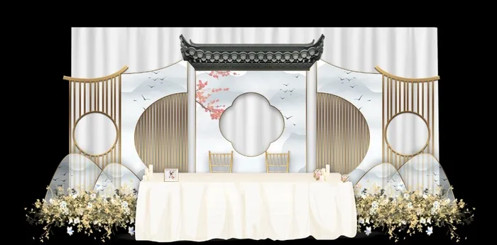 中式古风婚礼 psd模版下载