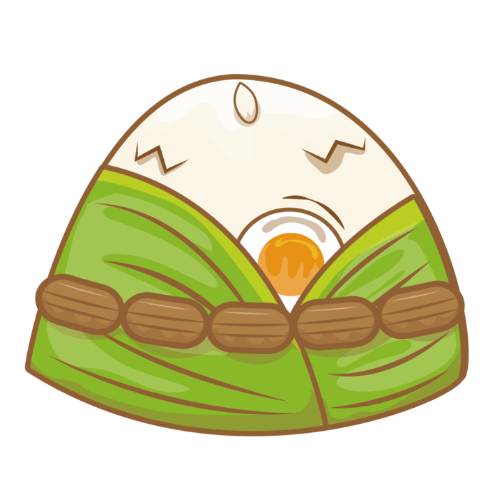 端午节粽子胖子免扣元素