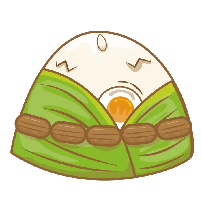 端午节粽子胖子免扣元素ai矢量模版下载