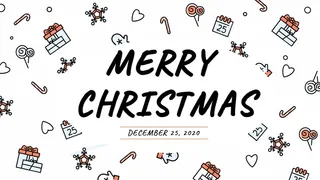 圣诞节圣诞树圣诞老人闪亮装饰电商促销折扣海报