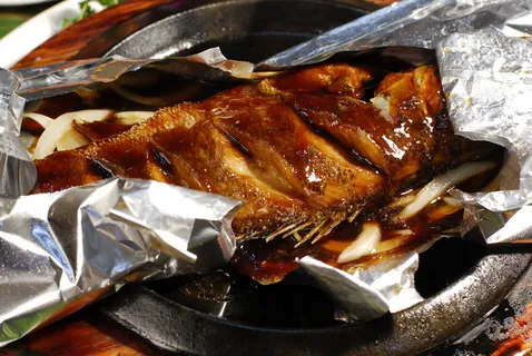 铁板锡纸鲈鱼