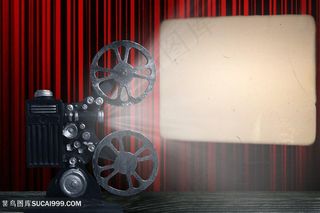 电影放映背景