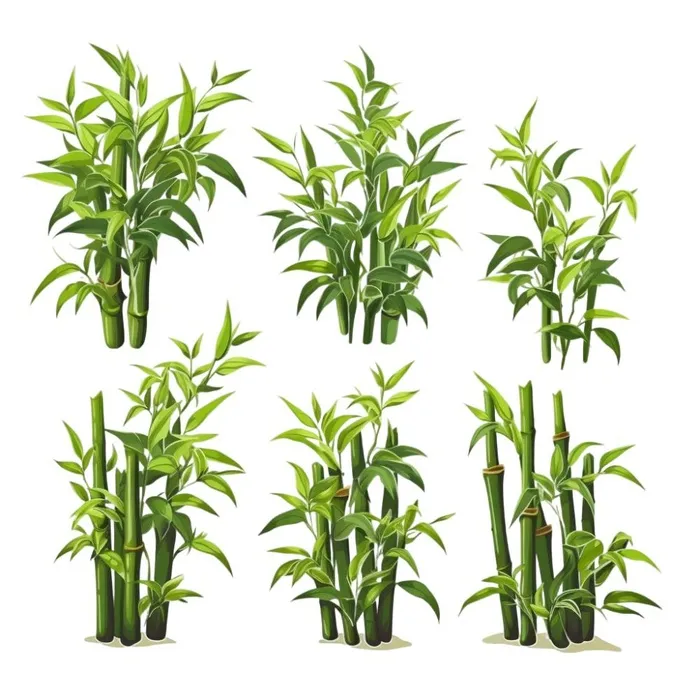 清新卡通竹子元素(1024x1024)