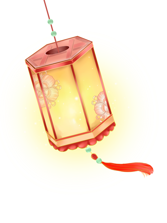 新年元素梅花冬天春节新年中国风灯笼