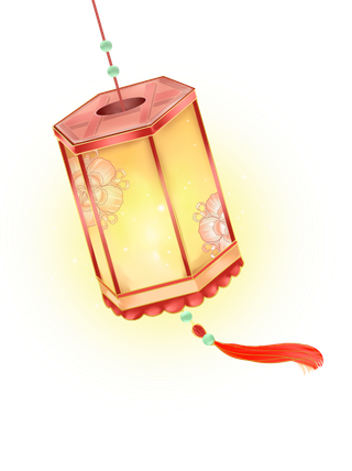 新年元素梅花冬天春节新年中国风灯笼