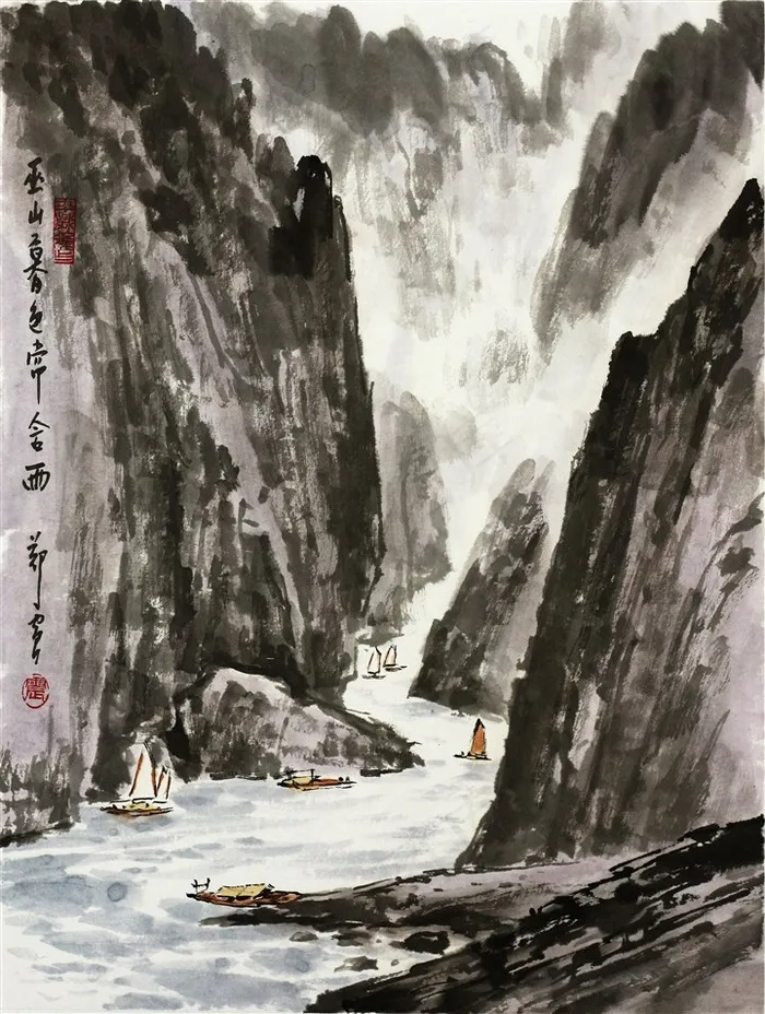 中国山水写意古画