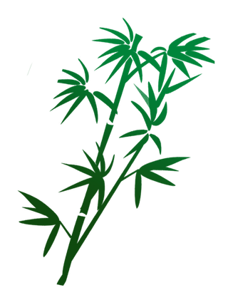 竹子水墨画中国风国画墨水书法竹子画