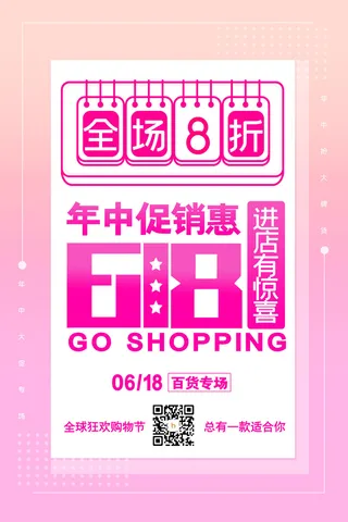618电商促销大促海报宣传折扣模板PSD分层设计素材