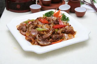 毛葱炒脆骨28元 (1)