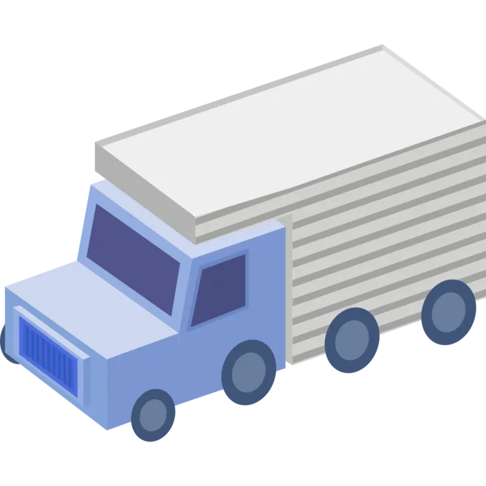 2.5D交通工具箱式货车