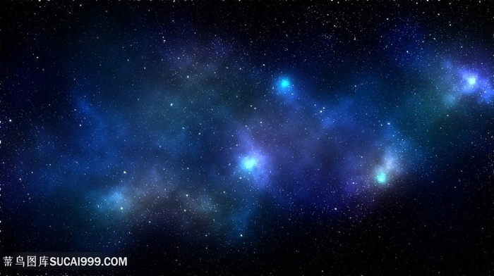 蓝色星光唯美星空背景图片