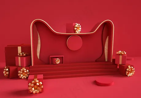 C4D电商场景模型渲染背景