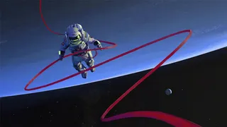 太空宇航员外太空高清背景