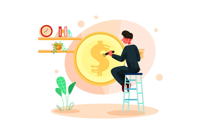 扁平化人物场景办公互联网等距ai矢量设计网页海报UI素材插画