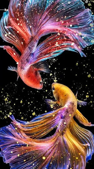 创造双鱼玄关背景墙