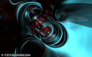 蓝色炫彩科技PPT背景素材图片