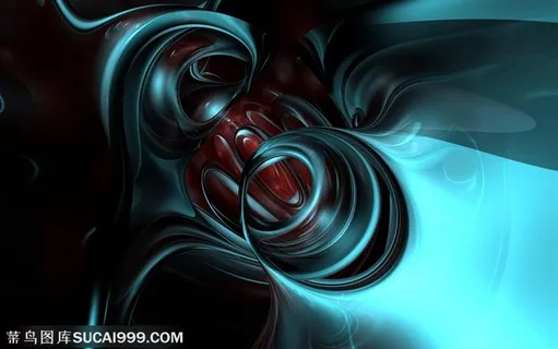 蓝色炫彩科技PPT背景素材图片 蓝色炫彩科技PPT背景素材图片