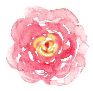 唯美森系手绘水彩花朵 免抠
