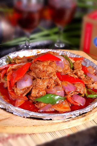 砂锅石锅美食煲类特色菜怀风味铁板牛柳