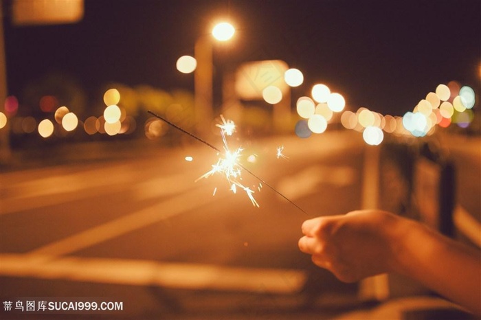 夏日仙女棒烟花