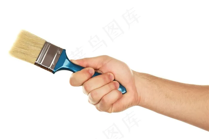拿着刷子的手势高清图片