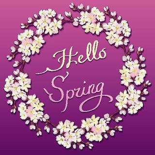 欢迎春天花开素材