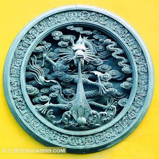 古典建筑装饰龙纹浮雕