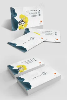 中国风地产名片中介名片