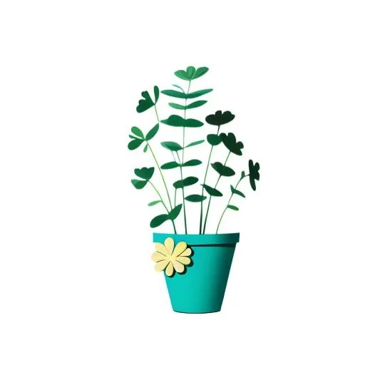 花盆花瓶植物免抠(2048x2048)