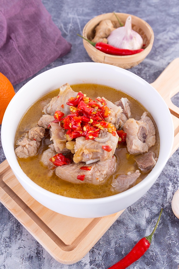 清蒸排骨剁椒腊豆排骨