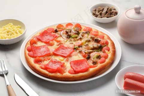 西餐美味培根披萨